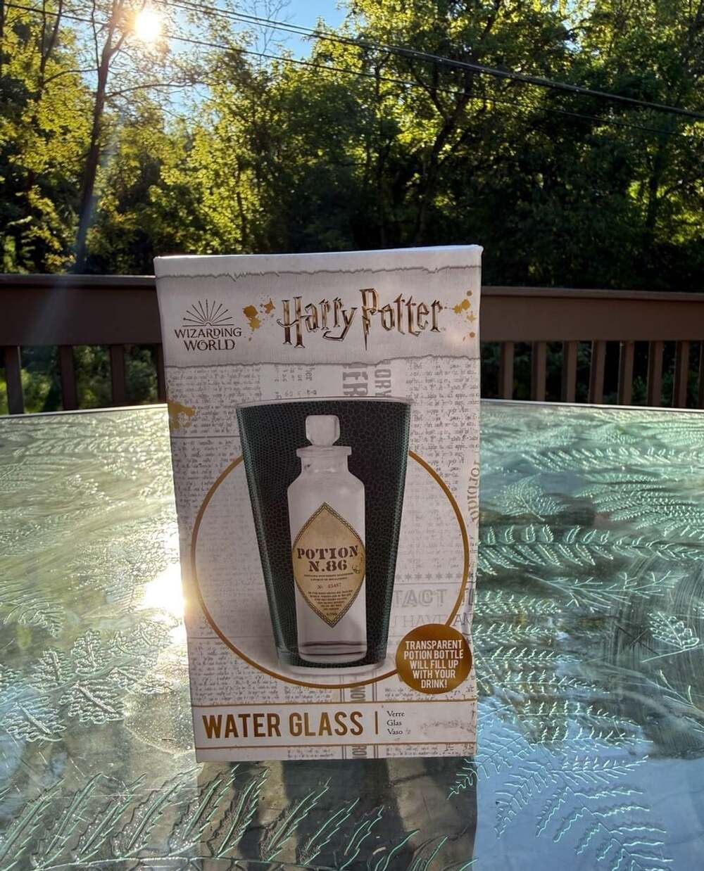 Harry Potter Water Glass Potion N.86 Transparent Potion Bottle
